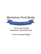 pork butts - berkshire 